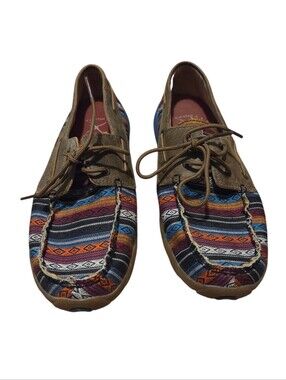 Women’s Twisted X Size 10 Boat Shoe Driving Mocs